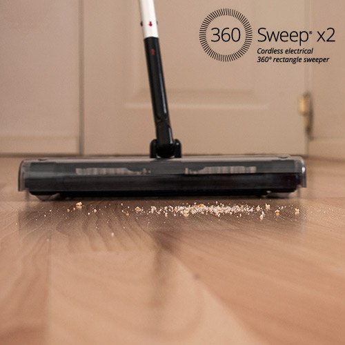 360 Sweep Suorakulmainen Patterikäyttöinen Lattiaharja - Image 3