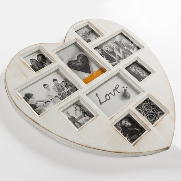 Antique Heart Vintage Valokuvakehys (10 valokuvalle) - Image 2