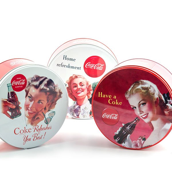 Coca-Cola-Vintage-Pyöreä-Metallirasia-1 Coca-Cola-Vintage-Pyöreä-Metallirasia-1