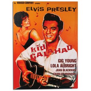 Elvis Presley Kid Galahad Kuva Pellavakankaalla 50 x 70