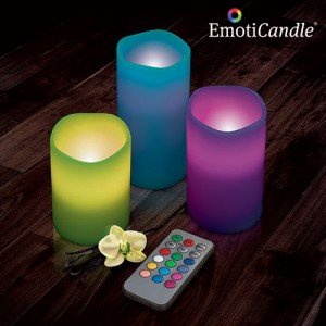 EmotiCandle LED-kynttilät (3 kpl)