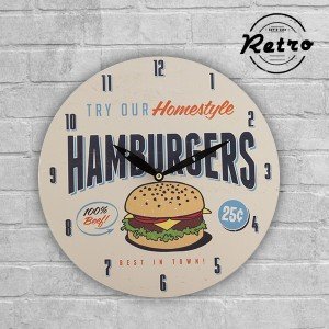 Fast Food Retro Seinäkello