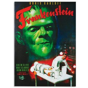 Frankenstein Kuva Pellavakankaalla 50 x 70