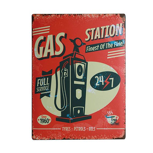 Gas-Station-Metallinen-Kyltti-30-x-40-cm-1 Gas-Station-Metallinen-Kyltti-30-x-40-cm-1