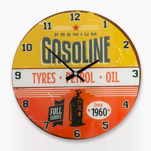Gasoline-Seinäkello-1 Gasoline-Seinäkello-1