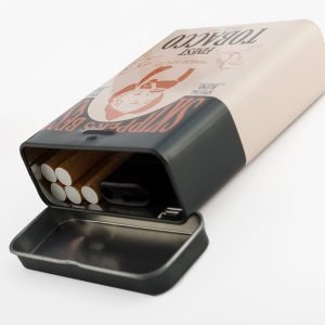 Metallinen Retro Tupakkarasia