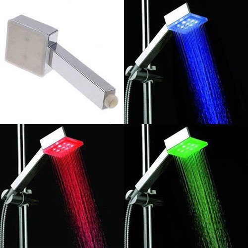 Neliskulmainen LED-Valo Suihkupää - Image 4