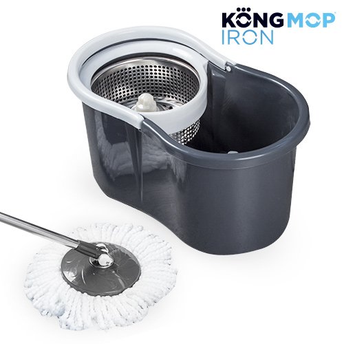 OUTLET Kong Mop Iron Pyörivä Moppi ja Sanko (Ei pakkausta) - Image 5