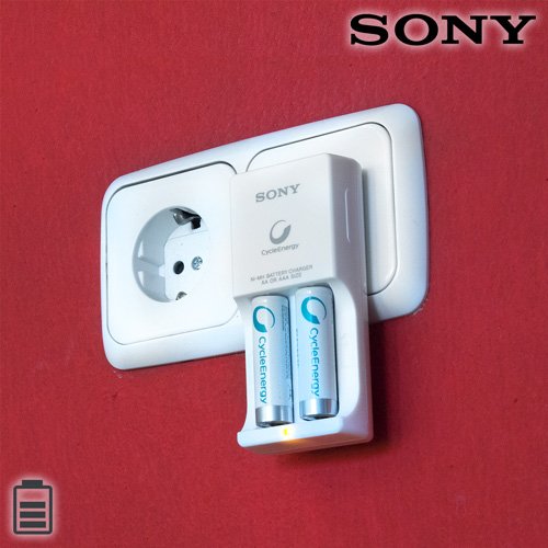 Sony Ni-MHAA/AAA 1000 mAh Paristolaturi - Image 2
