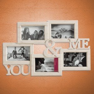 You & Me Vintage Valokuva Kehys (5 valokuvalle)