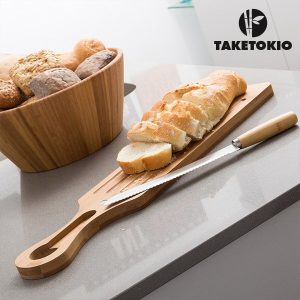 Bambu Leivän Leikkuulauta ja Veitsi TakeTokio
