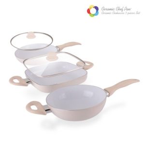 Ceramic Chef Pan Elegance Edition Paistinpannut (5 osaa)