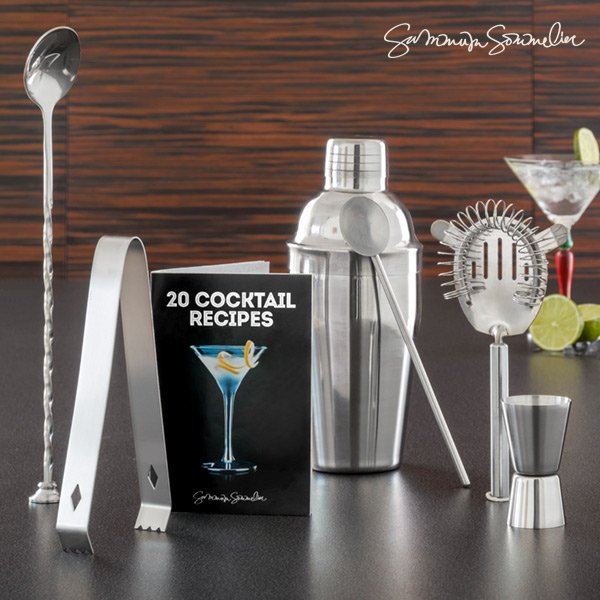Cocktail-setti Reseptikirjalla (6 osaa)