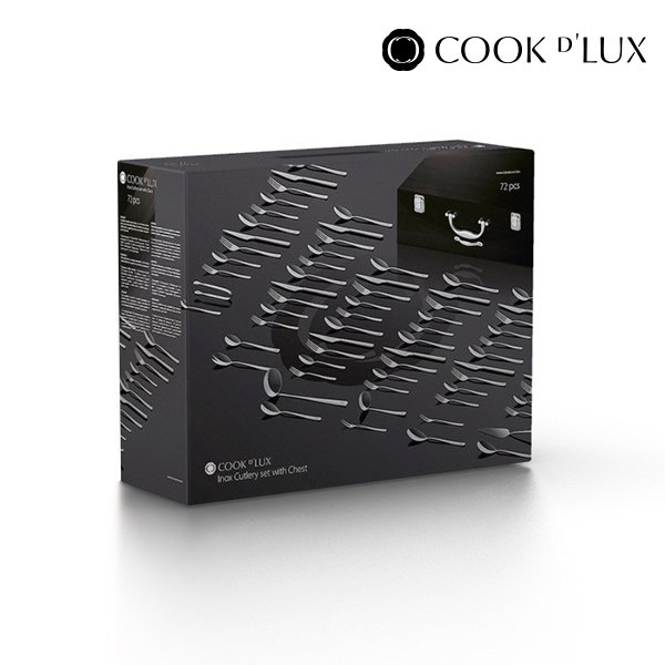 Cook D'Lux Ruokailuväline Setti Ruostumatonta Terästä (72 osaa) - Image 2