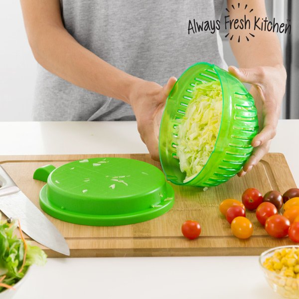 Quick Salad Maker Kulho Salaatin Huuhtomiseen ja Leikkaamiseen - Image 2