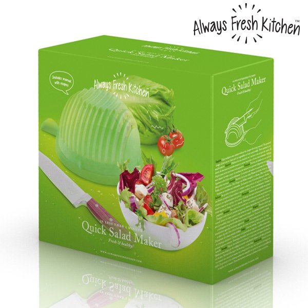 Quick Salad Maker Kulho Salaatin Huuhtomiseen ja Leikkaamiseen - Image 4