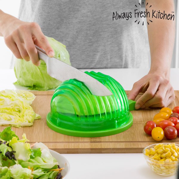 Quick Salad Maker Kulho Salaatin Huuhtomiseen ja Leikkaamiseen
