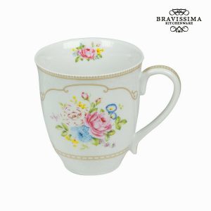 Valkoinen kuppi bouquet - Kitchen's Deco Kokoelma